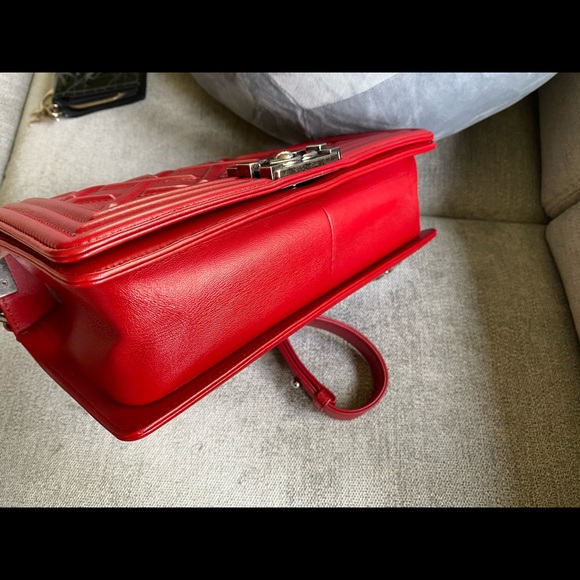 SOLD Chanel old medium embossed le boy leboy - Picture 5 of 8